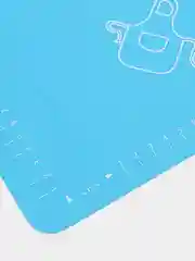 Лазурный коврик силиконовый для раскатки теста и выпечки с разметкой