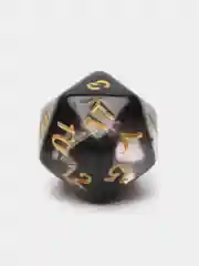 Черный дайсы - кубики, игральные кости для Dungeons and Dragons (ДнД), набор 7 штук