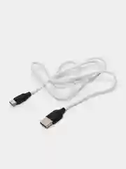 Белый кабель зарядки Micro-USB, Type-C, 8PIN-lightning, с подсветкой