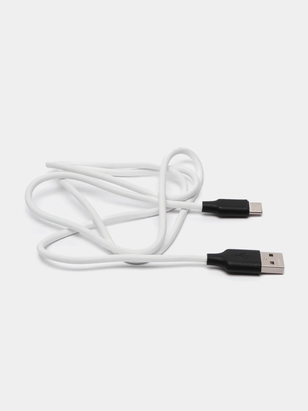 Белый кабель зарядки Micro-USB, Type-C, 8PIN-lightning, с подсветкой