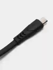 Черный кабель 2 МЕТРА СИЛИКОНОВЫЙ МЯГКИЙ провод зарядник iPhone, Lightning, Micro Type-C USB шнур
