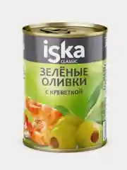 Зеленые оливки ISKA с креветкой 300 мл.Испания 1/6