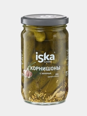 Огурцы ISKA 350 г корнишоны с зеленью