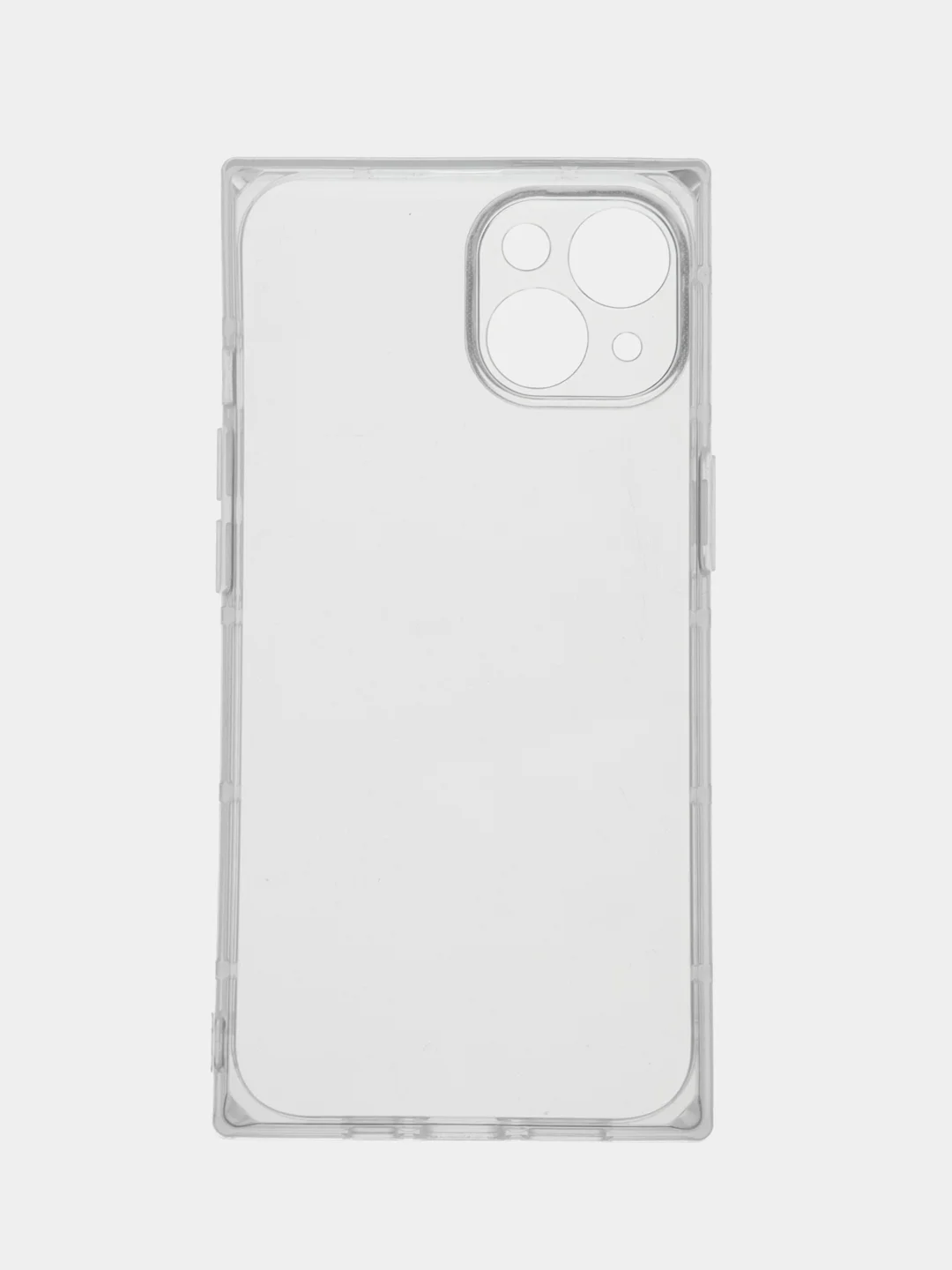 Прозрачный чехол для Apple iPhone 14 силиконовый КАРТОФАН прозрачный прямоугольный с защитой камер