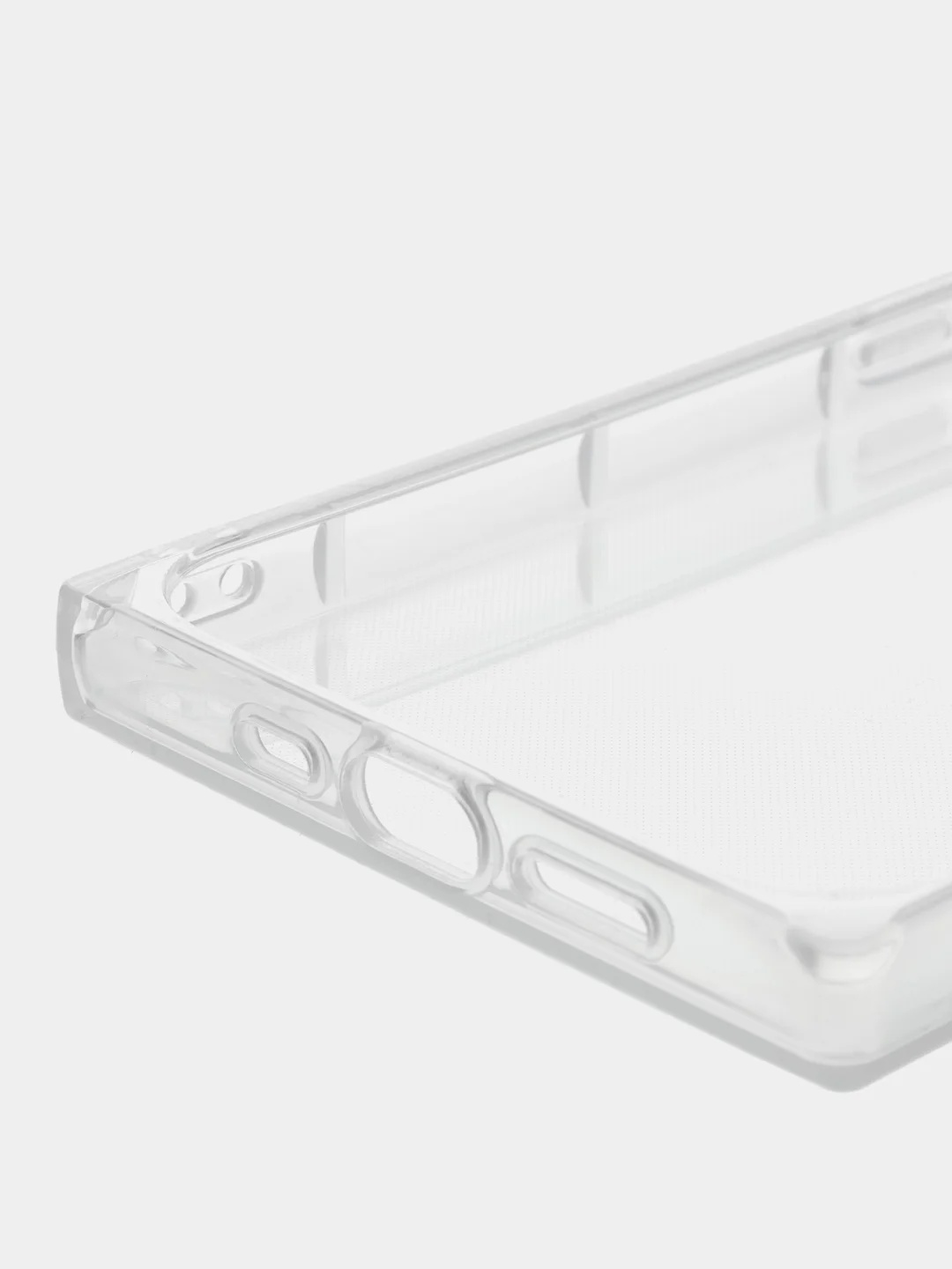 Прозрачный чехол для Apple iPhone 14 силиконовый КАРТОФАН прозрачный прямоугольный с защитой камер