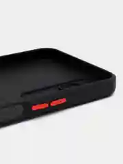 Черный силиконовый чехол Infinix HOT 20 4G Инфиникс Хот 20 4 Джи, с карманом для карт, прозрачный