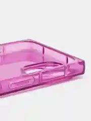 Фиолетовый чехол для Apple iPhone 14 силиконовый КАРТОФАН прозрачный прямоугольный с защитой камер