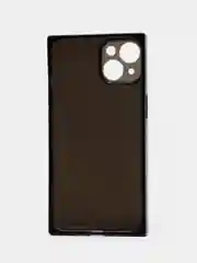 Черный чехол для Apple iPhone 14 силиконовый КАРТОФАН прозрачный прямоугольный с защитой камер