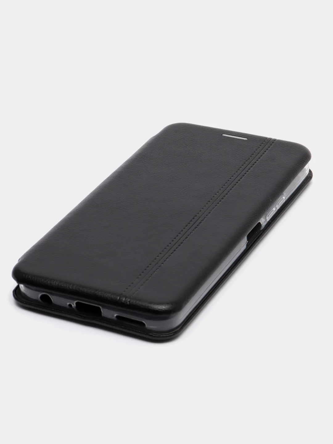 Черный чехол-книжка Картофан для Tecno Spark 9 Pro, Spark 9T, с функцией подставки, экокожа