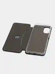 Черный чехол-книжка Картофан для Tecno Spark 9 Pro, Spark 9T, с функцией подставки, экокожа