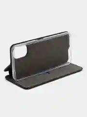 Черный чехол-книжка Картофан для Tecno Spark 9 Pro, Spark 9T, с функцией подставки, экокожа