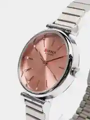 Красный женские наручные часы Curren 9081 в подарочной упаковке