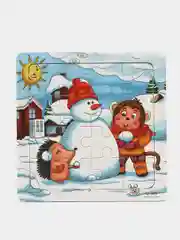 Белый пазлы деревянные детские