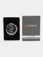Синий мужские наручные часы Curren 8393 с хронографом в подарочной упаковке
