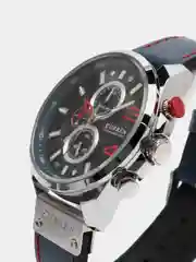 Синий мужские наручные часы Curren 8393 с хронографом в подарочной упаковке
