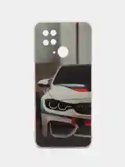 Коралловый меланж чехол для Xiaomi Redmi 10C / Poco C40, Сяоми Редми 10С / Поко С40, силиконовый, с рисунком