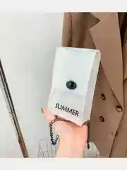 Белый молодежная прозрачная сумка через плечо