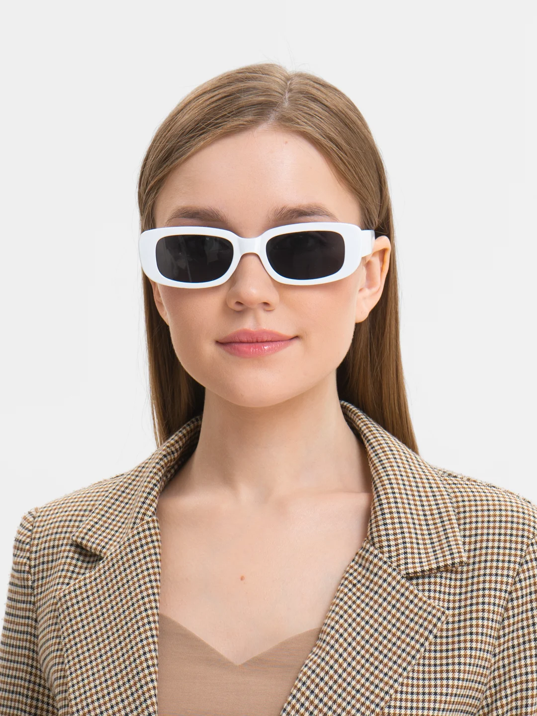 Белый женские солнцезащитные очки, UV400