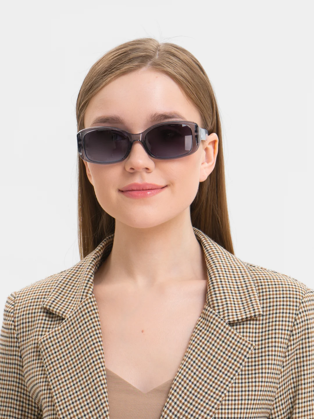 Серый женские имиджевые солнцезащитные очки, UV400