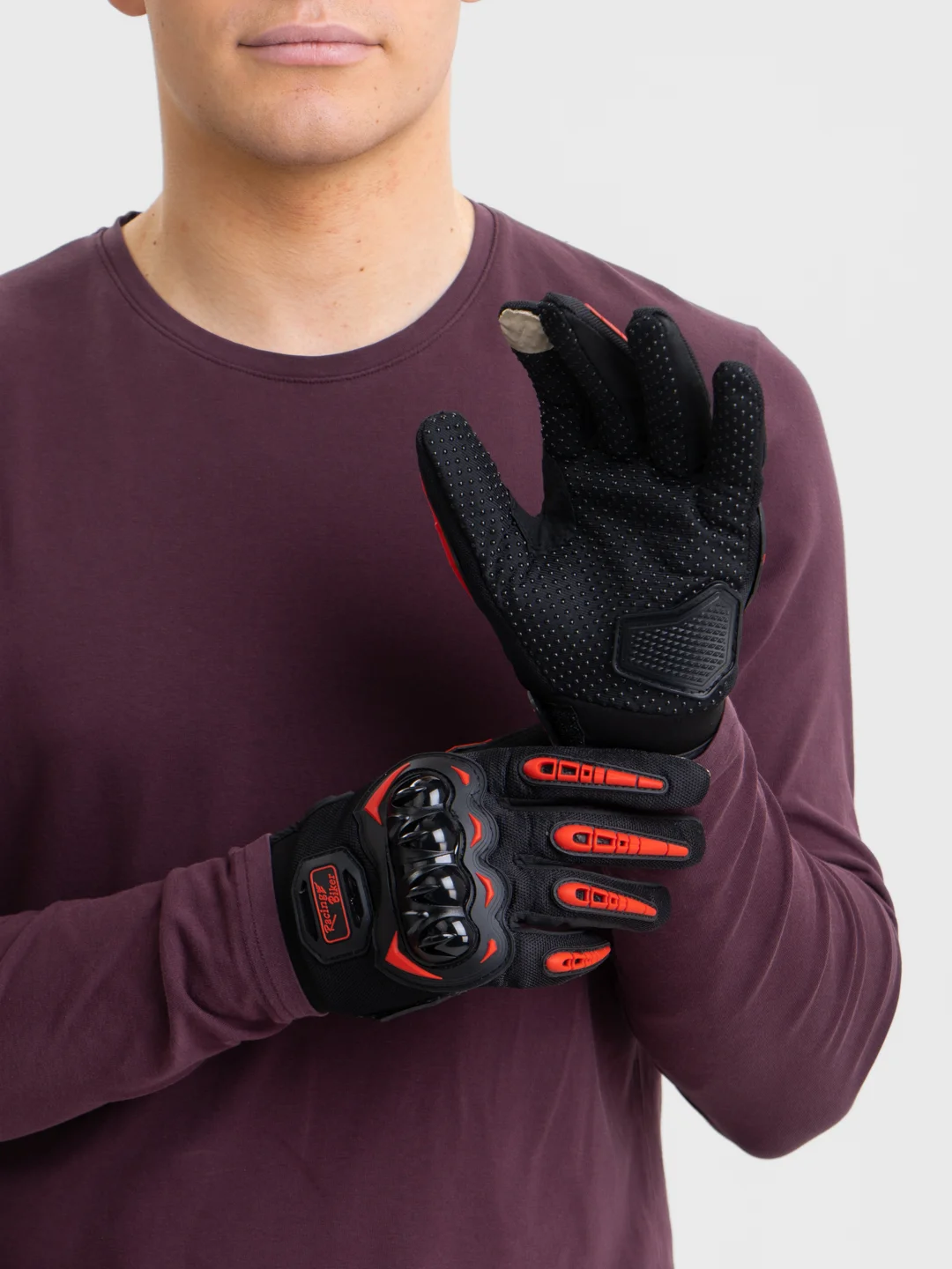 Перчатки Racing Biker SC33-Red, размер XXL, сенсорные