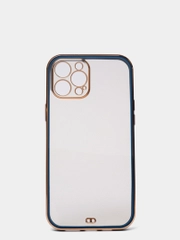 Чехол силиконовый с золотым ободком IPhone 13 PRO