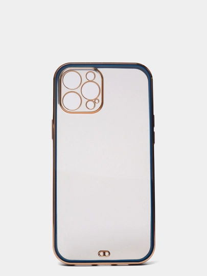 Чехол силиконовый с золотым ободком IPhone 13 PRO