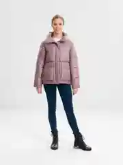 Розовый куртка женская, весенняя, 4 цвета