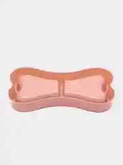 Розовый миска для кошек и собак двойная