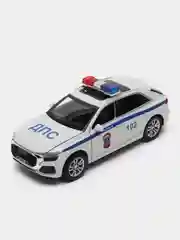 Белый машина полиция металлическая инерционная Ауди Митсубиси с озвучкой все двери открываются