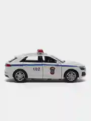 Белый машина полиция металлическая инерционная Ауди Митсубиси с озвучкой все двери открываются