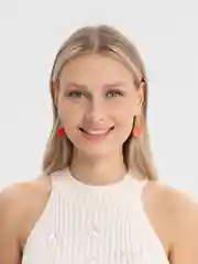 Багровый серьги "Космос", ассиметричные