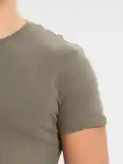 Зелёный хаки футболка мужская, однотонная