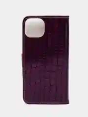 Пурпурный чехол-книжка со стразами для iPhone 11, 12, 13, 14