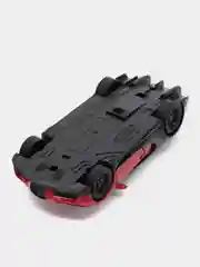 Красный машинка металлическая Kinsmart 1:38 Bugatti Chiron Supersport KT5423D