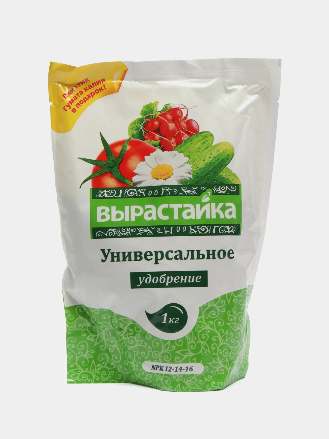 Вырастайка Универсальное 1 кг. Биомастер Комплексное удобрение, состав 12-14-16