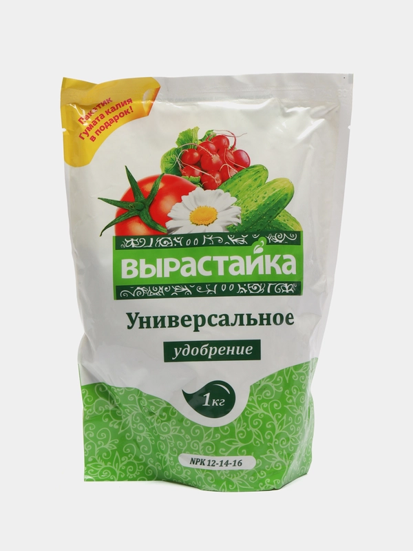 Вырастайка Универсальное 1 кг. Биомастер Комплексное удобрение, состав 12-14-16
