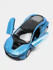 Синий игрушечная машинка BMW i8 Kinsmart KT5379D