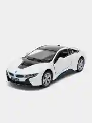 Белый игрушечная машинка BMW i8 Kinsmart KT5379D
