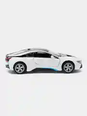 Белый игрушечная машинка BMW i8 Kinsmart KT5379D