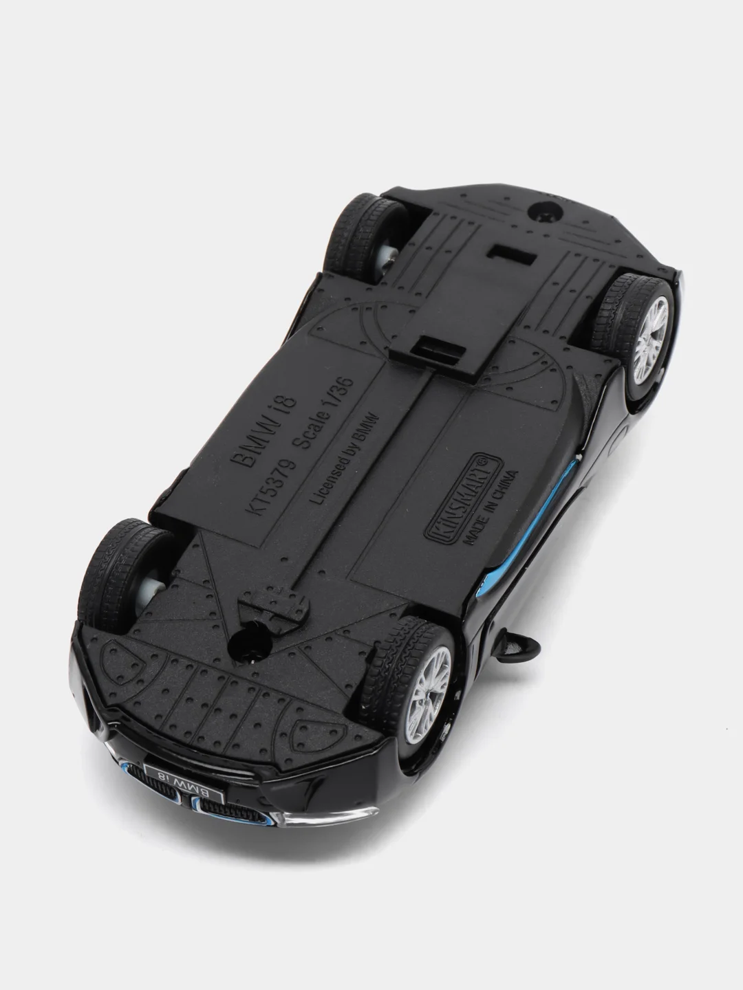Черный игрушечная машинка BMW i8 Kinsmart KT5379D