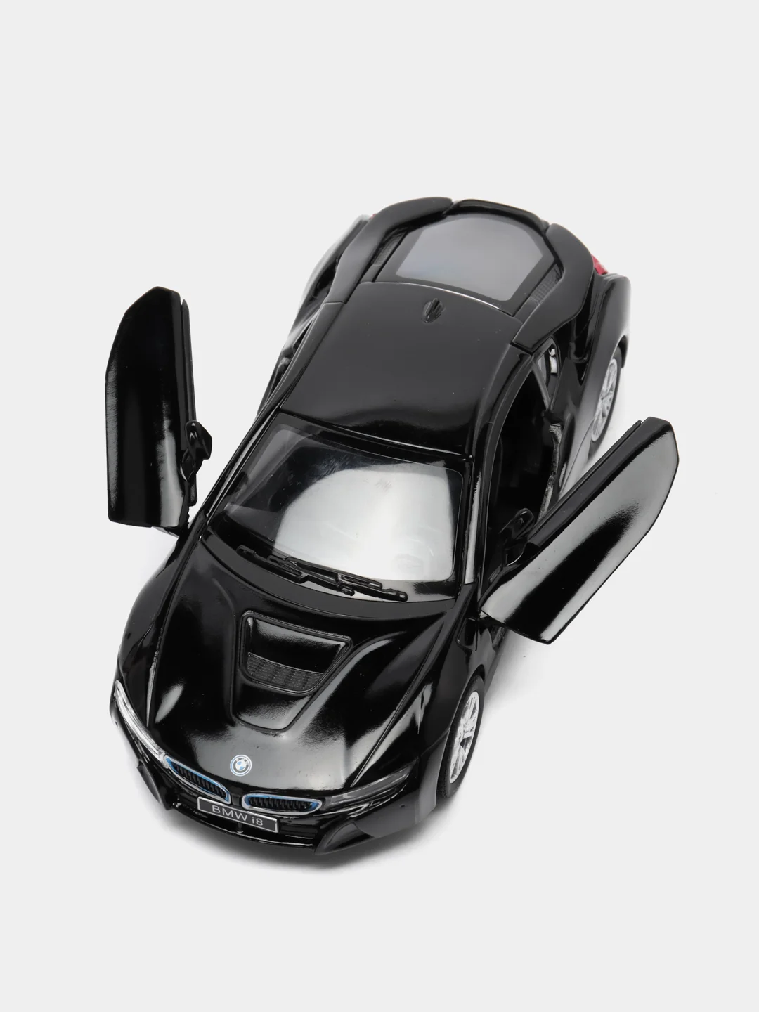 Черный игрушечная машинка BMW i8 Kinsmart KT5379D