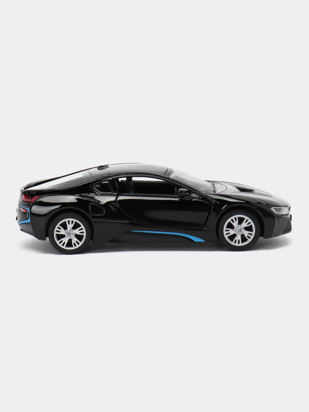 Черный игрушечная машинка BMW i8 Kinsmart KT5379D