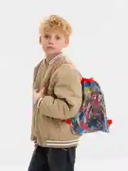 Индиго мешок для обуви, в школу