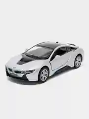 Серебряный игрушечная машинка BMW i8 Kinsmart KT5379D