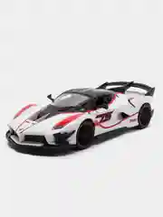 Белый металлическая машинка "Ferrari FXXK", 1:24, 53522-23A