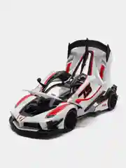 Белый металлическая машинка "Ferrari FXXK", 1:24, 53522-23A