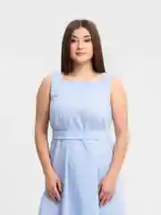 Голубой платье женское