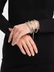 Серебряный набор браслетов "Цепь", 4 штуки