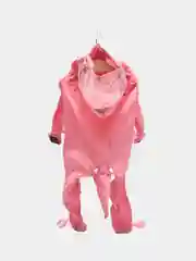 Розовый дождевик для собак