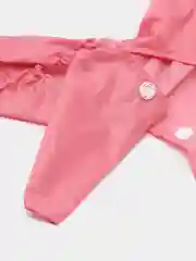 Розовый дождевик для собак